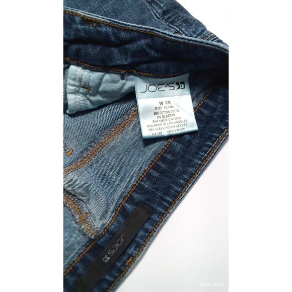 Joes Jeans Boot Cut Distressed Medium Blue Excellent Condition 28" Waist - Picture 6 of 6